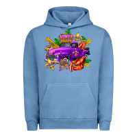 Pigment Pebble Blue mardi gras truck olivia Urban Hoodie - OliviaCreatesArt