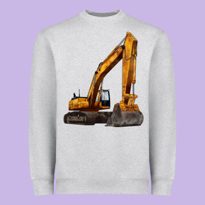 Excavator Heavyweight Sweatshirt Designed By Lillyallendesigns