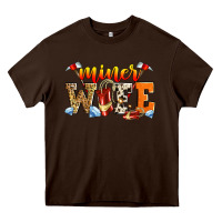Chocolate Brown miner wife Heavy Core Tee - Zillion Design Studio