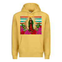 Antique Gold our lady of guadalupe cactus leopard Premium Hoodie - JahusDesignShop