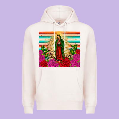 Our Lady Of Guadalupe Cactus Leopard Premium Hoodie Designed By Jahusdesignshop