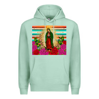 Seafoam our lady of guadalupe cactus leopard Premium Hoodie - JahusDesignShop