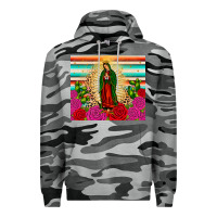 Slate Camo our lady of guadalupe cactus leopard Premium Hoodie - JahusDesignShop