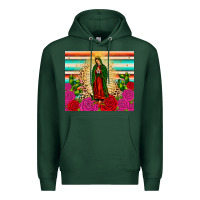 Sports Green our lady of guadalupe cactus leopard Premium Hoodie - JahusDesignShop
