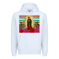 White our lady of guadalupe cactus leopard Premium Hoodie - JahusDesignShop