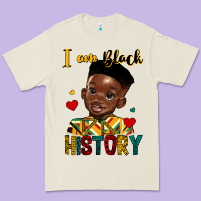 I Am Black History Black Boy Premium Tee Designed By Hra Design Shop