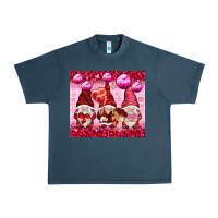 Midnight Navy valentines gnomies with leopard Urban Heavy Tee - NancyCooperArtShop