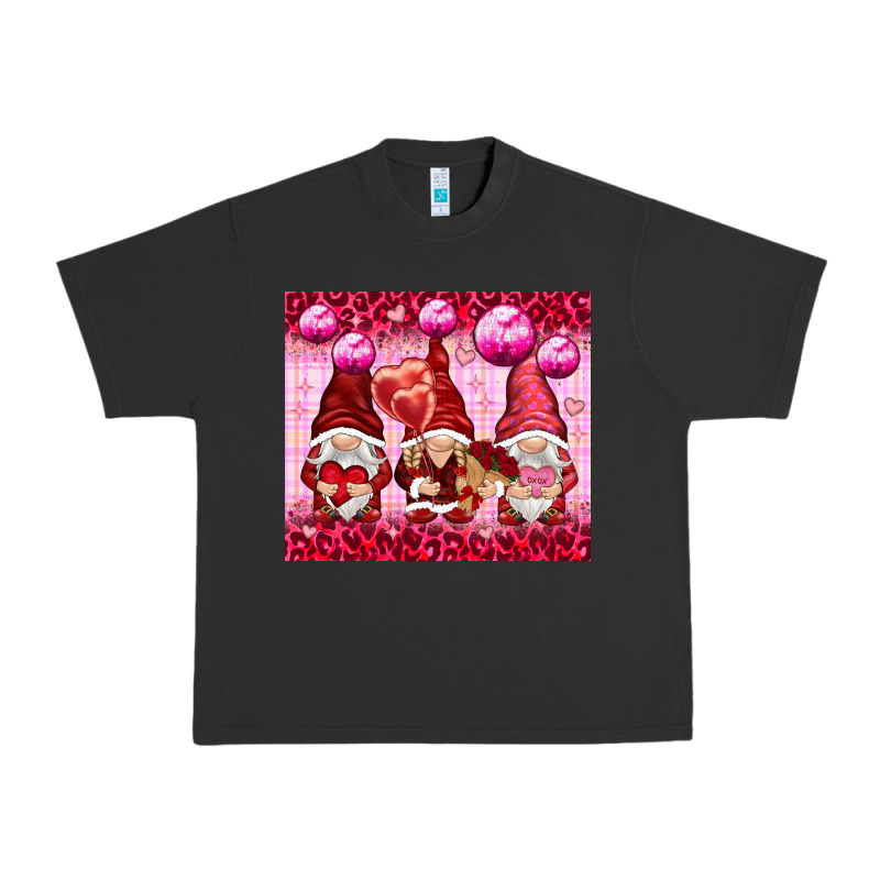 Valentines Gnomies With Leopard Urban Heavy Tee by NancyCooperArtShop | Teevron