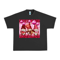 Pigment Black valentines gnomies with leopard Urban Heavy Tee - NancyCooperArtShop