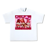 White valentines gnomies with leopard Urban Heavy Tee - NancyCooperArtShop