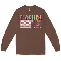 Chestnut retro teacher Long Sleeve Tee - MaliasSmallBusiness
