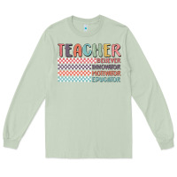 Matcha retro teacher Long Sleeve Tee - MaliasSmallBusiness
