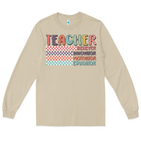 Mushroom retro teacher Long Sleeve Tee - MaliasSmallBusiness