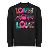 Black loads of love valentine's day truck Heavyweight Sweatshirt - Jasminsmagicworld
