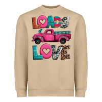 Mushroom loads of love valentine's day truck Heavyweight Sweatshirt - Jasminsmagicworld