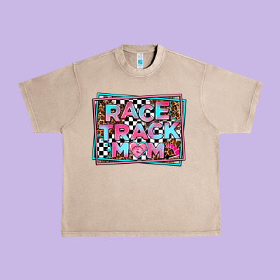 Race Track Mom Urban Heavy Tee Designed By Adodesignshop