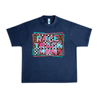 Navy race track mom Urban Heavy Tee - AdoDesignShop