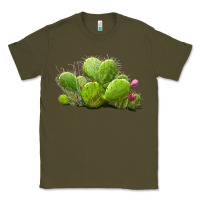 Army Green desert prickly pear cactus Classic Tee - LillyAllenDesigns