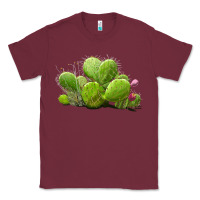 Burgundy desert prickly pear cactus Classic Tee - LillyAllenDesigns