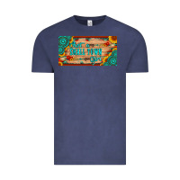 Vintage Denim just a small town girl wlth gemstone arrow and sunflowers licanse plat Vintage Tee - Artiststas
