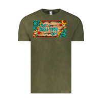 Vintage Olive just a small town girl wlth gemstone arrow and sunflowers licanse plat Vintage Tee - Artiststas