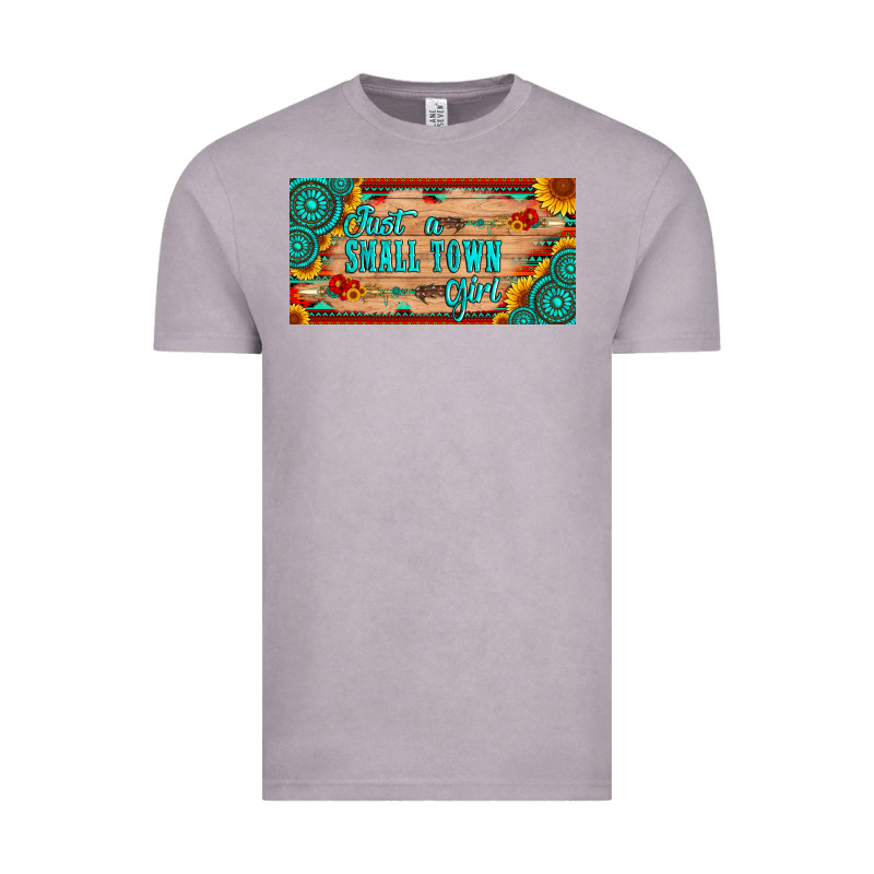 Just A Small Town Girl Wlth Gemstone Arrow And Sunflowers Licanse Plat Vintage Tee by Artiststas | Teevron