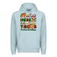 Blue Mist I'm just here for the tacos #cincodemayo Premium Hoodie - NancyCooperArtShop