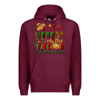 Burgundy I'm just here for the tacos #cincodemayo Premium Hoodie - NancyCooperArtShop