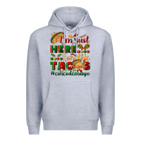 Heather Grey I'm just here for the tacos #cincodemayo Premium Hoodie - NancyCooperArtShop