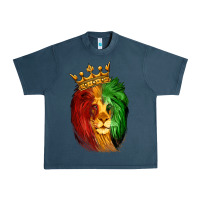 Midnight Navy Juneteenth Lion King Urban Heavy Tee - LillyAllenDesigns