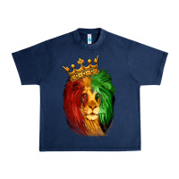 Navy Juneteenth Lion King Urban Heavy Tee - LillyAllenDesigns