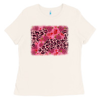 Bone valentine's day roses leopard background Ladies Tee - JahusDesignShop