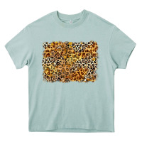 Arona leopard background Heavy Core Tee - Zillion Design Studio