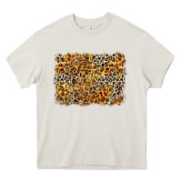 Cream leopard background Heavy Core Tee - Zillion Design Studio