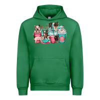 Emerald pig coffee cups Urban Hoodie - OliviaCreatesArt