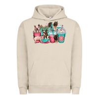 Pigment French Oak pig coffee cups Urban Hoodie - OliviaCreatesArt