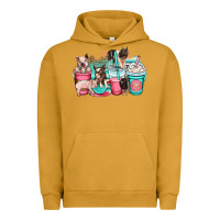 Pigment Peanut Butter pig coffee cups Urban Hoodie - OliviaCreatesArt