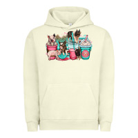 Pigment Pistachio pig coffee cups Urban Hoodie - OliviaCreatesArt