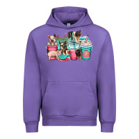 Tulip pig coffee cups Urban Hoodie - OliviaCreatesArt