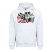 White pig coffee cups Urban Hoodie - OliviaCreatesArt