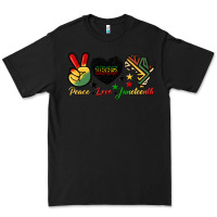 Black peace love juneteenth 1865 Premium Tee - HRA Design Shop