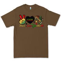 Cacao peace love juneteenth 1865 Premium Tee - HRA Design Shop