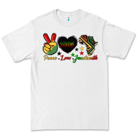White peace love juneteenth 1865 Premium Tee - HRA Design Shop