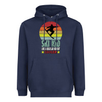 Navy ski kid like a regular kid but coolers Heavyweight Hoodie - Bettercallsaul