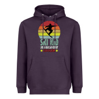 Plum ski kid like a regular kid but coolers Heavyweight Hoodie - Bettercallsaul
