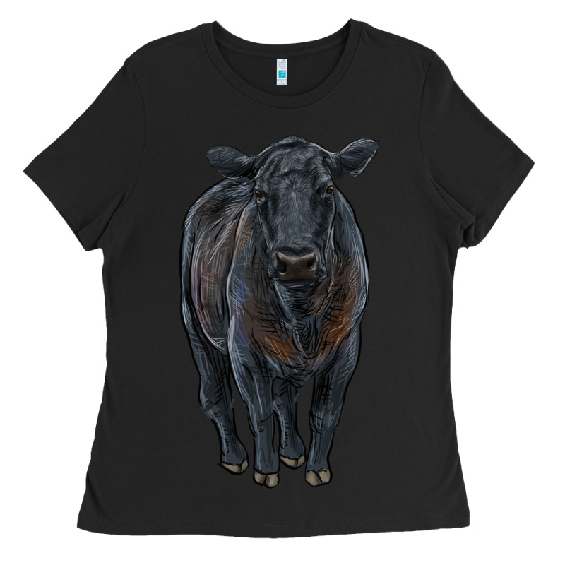 Black Angus Cattle Ladies Tee by RanaPortraitStore | Teevron