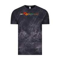 Cloud Black flowers and arrow with gemstone Vintage Tee - Artiststas