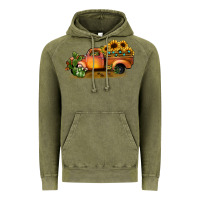 Vintage Olive sunflower truck Vintage Hoodie - JahusDesignShop