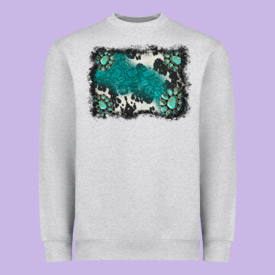 Gemstones Background Heavyweight Sweatshirt Designed By Barkaloodesign