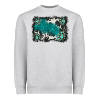Heather Grey gemstones background Heavyweight Sweatshirt - BarkalooDesign
